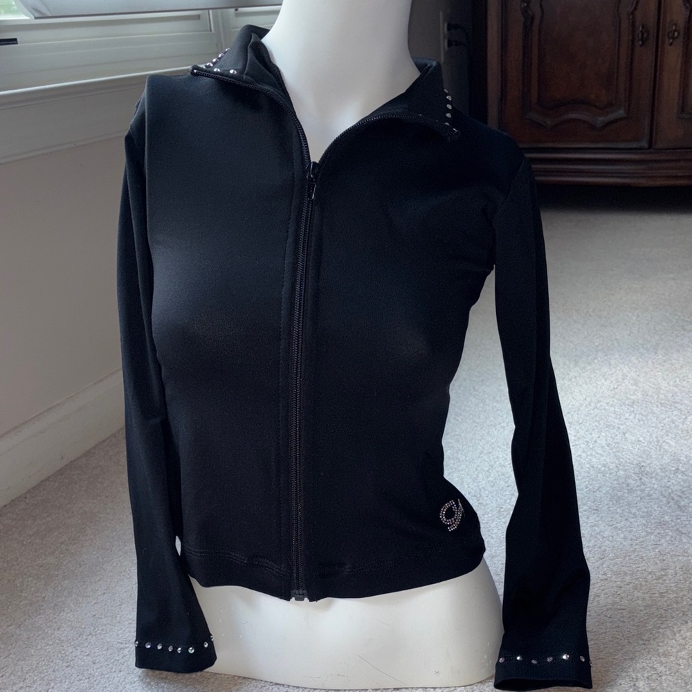 GK Black Jacket with Studded Accents